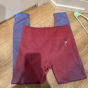 Gym shark ombré cotton candy leggings